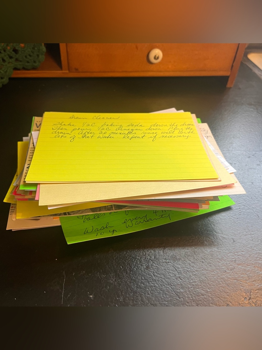 Random Recipe and Household Tips Cards from Grandma